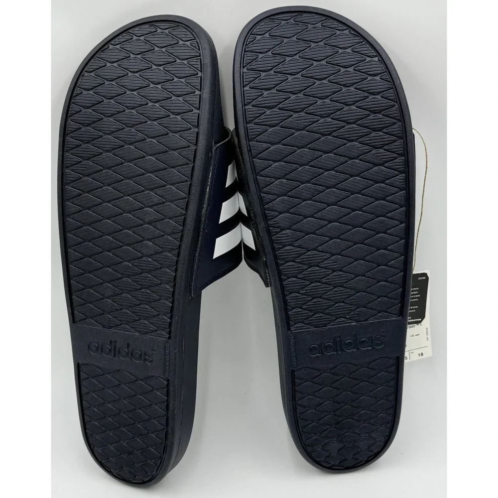 Adidas Adilette‎ Comfort Blue Slip On Slides GZ5892 Men's Sz 18